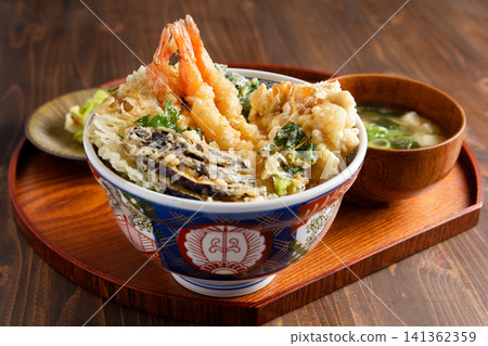 Bowl of rice and fried fish Bowl of rice and fried fish 141362359