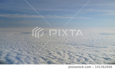 Clouds from Above a Sea of Clouds Aerial View Clouds from Above a Sea of Clouds Aerial View 141362606
