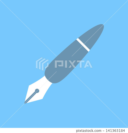 Simple vector icon of a fountain pen 141363184