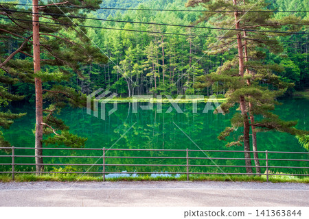 夏季從三沙加池觀景台上看到的壯麗景色(長野縣智野市) 夏季從三沙加池觀景台上看到的壯麗景色(長野縣智野市) 141363844