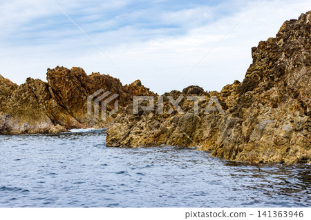 Scenic spots on Sado Island, the scenery of Senkaku Bay Scenic spots on Sado Island, the scenery of Senkaku Bay 141363946
