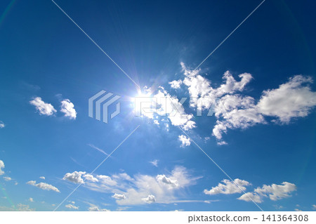 Beautiful blue sky and white clouds Beautiful blue sky and white clouds 141364308