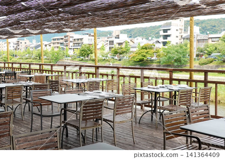 At a riverside restaurant on the Kamo River in Kyoto (photographed in July 2026) At a riverside restaurant on the Kamo River in Kyoto (photographed in July 2026) 141364409