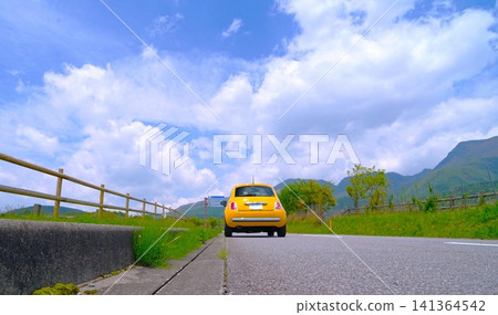 Italian cars in the spring highlands (low angle) Italian cars in the spring highlands (low angle) 141364542