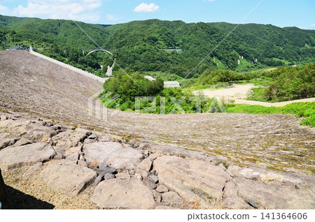 View from Izawa Dam (Oshu Lake) View from Izawa Dam (Oshu Lake) 141364606