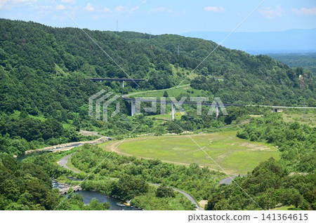 View from Izawa Dam (Oshu Lake) View from Izawa Dam (Oshu Lake) 141364615