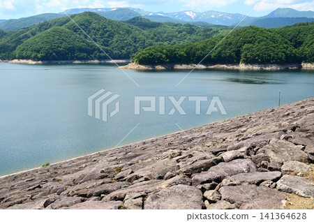 View from Izawa Dam (Oshu Lake) View from Izawa Dam (Oshu Lake) 141364628