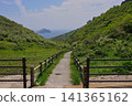 Walking trail leading to the red cliffs of Oki Chibu 141365162
