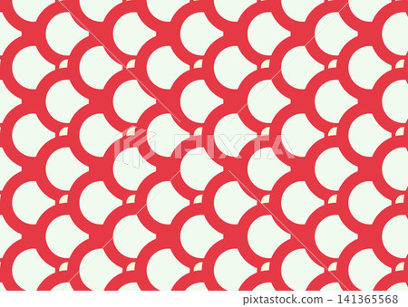 Traditional Red and White Organic Wave Seamless Pattern Traditional Red and White Organic Wave Seamless Pattern 141365568