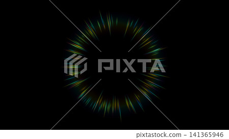 Colorful rainbow-colored circular flare effect image Colorful rainbow-colored circular flare effect image 141365946