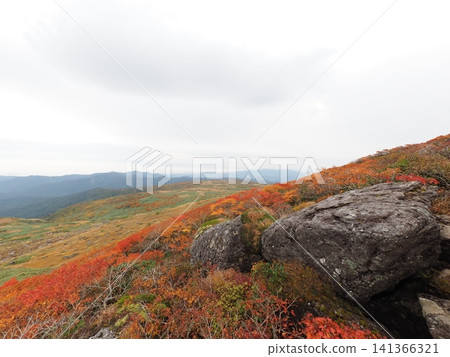 10月上旬的月山(山形縣鶴岡市、莊內町、西川町) 10月上旬的月山(山形縣鶴岡市、莊內町、西川町) 141366321
