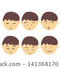 Facial expression icon set 141368170