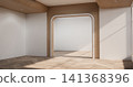 Muji style, Empty wooden room,Cleaning japandi room interior, 3D rendering 141368396
