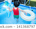 孩子們在游泳池玩耍 141368797
