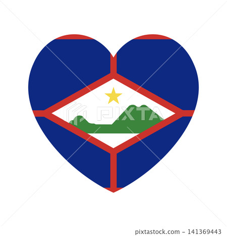 Flag of Sint Eustatius sticker, icon in heart shape. Sint Eustatius Flag heart button, banner, badge. National Flag Sint Eustatius heart shaped. Flag of Sint Eustatius sticker, icon in heart shape. Sint Eustatius Flag heart button, banner, badge. National Flag Sint Eustatius heart shaped. 141369443