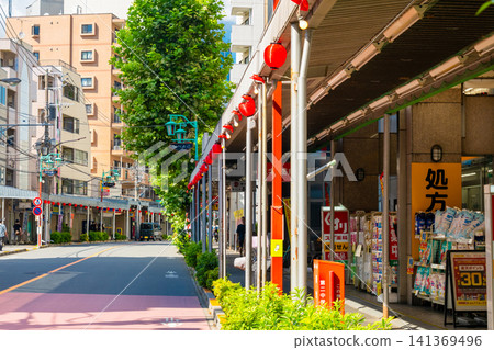東京地鐵丸之內線新中野站前的鍋屋橫丁商店街,東京都中野區 東京地鐵丸之內線新中野站前的鍋屋橫丁商店街,東京都中野區 141369496