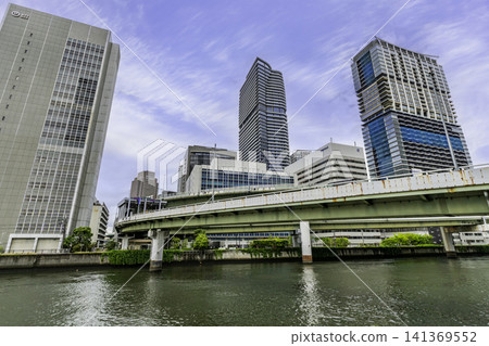 大阪府大阪市中之島公園塔大阪堂島濱及阪神高速公路,大阪市,大阪府 大阪府大阪市中之島公園塔大阪堂島濱及阪神高速公路,大阪市,大阪府 141369552
