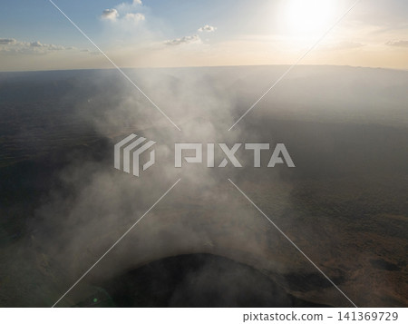 Nicaragua landscape with volcano crater aerial view Nicaragua landscape with volcano crater aerial view 141369729