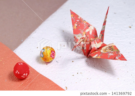 Japanese-style origami crane Japanese-style origami crane 141369792