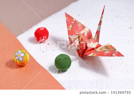 Japanese-style origami crane Japanese-style origami crane 141369793