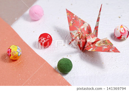 Japanese-style origami crane Japanese-style origami crane 141369794