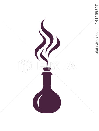 Spooky Magic Potion Bottle Halloween Icon Spooky Magic Potion Bottle Halloween Icon 141369807