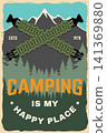Vintage Camping Poster , Crossed Paracord Bracelets Camping Poster, Retro Outdoor Adventure Wall Art Vector Illustration Vintage Camping Poster , Crossed Paracord Bracelets Camping Poster, Retro Outdoor Adventure Wall Art Vector Illustration 141369880