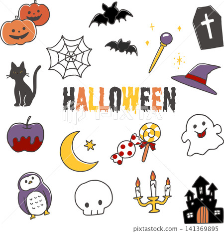 Halloween Icon Set (Color) Halloween Icon Set (Color) 141369895