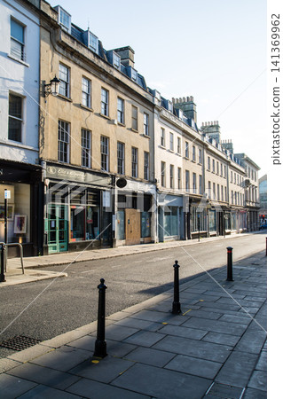 Historic honey-colored stone buildings: The cityscape of Bath, a UNESCO World Heritage Site in the UK. Historic honey-colored stone buildings: The cityscape of Bath, a UNESCO World Heritage Site in the UK. 141369962