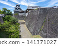 Kumamoto Castle keep under a clear blue sky, Kumamoto Prefecture 141371027