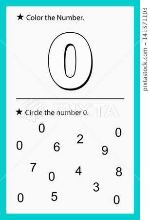 Children education mathematical search activity page find number zero kindergarten sheet Children education mathematical search activity page find number zero kindergarten sheet 141371103