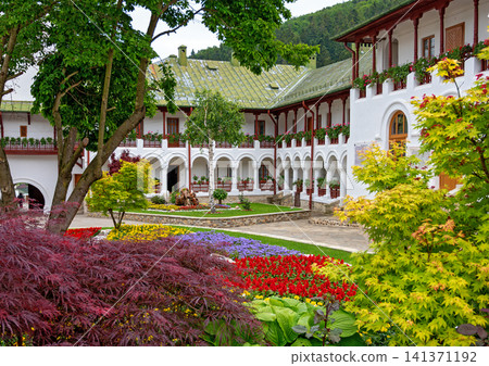 inner yard of the nunnery Agapia inner yard of the nunnery Agapia 141371192