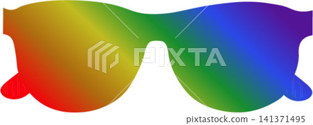 Stylish rainbow sunglasses isolated accessory icon for pride parade party Stylish rainbow sunglasses isolated accessory icon for pride parade party 141371495