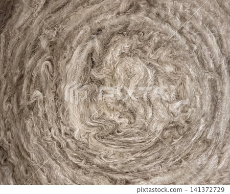 Natural fiber swirl texture close up 141372729