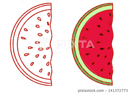 Lenin and watermelon coloring page illustration Lenin and watermelon coloring page illustration 141372773