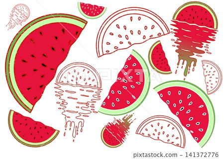 Set of watermelons  141372776