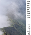 The ridgeline towards Mount Mantaro and the flowing clouds as seen from Mount Tanigawa 141372781