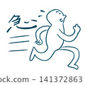 A person running in a hurry | Dash, speed, movement 141372863