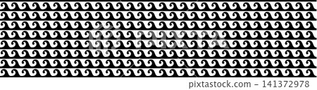 Ancient Greek Seamless Pattern. Antique Wave Background, Old Roman Line Tile Ancient Greek Seamless Pattern. Antique Wave Background, Old Roman Line Tile 141372978