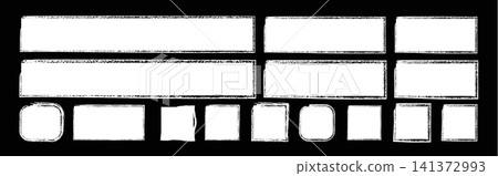 Grunge brush stroke square frames, rectangle borders Grunge brush stroke square frames, rectangle borders 141372993