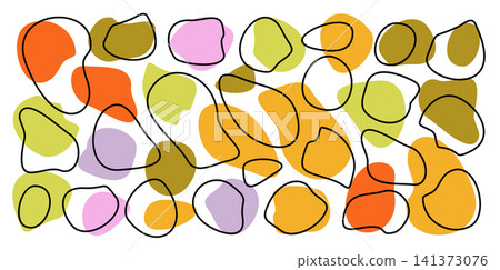 Round organic blob shapes, abstract irregular vector forms Round organic blob shapes, abstract irregular vector forms 141373076