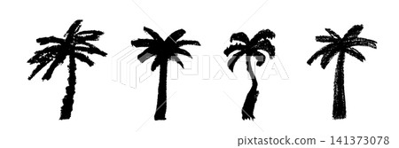 Palm tree sketch icon, coconut palm doodle illustration Palm tree sketch icon, coconut palm doodle illustration 141373078