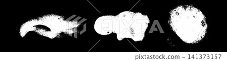 Soap foam on black background Soap foam on black background 141373157