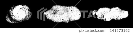 Soap foam on black background 141373162