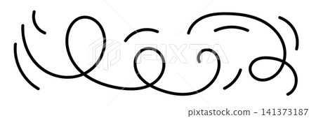 Chaotic line abstract pattern, wavy doodle thread vector background Chaotic line abstract pattern, wavy doodle thread vector background 141373187