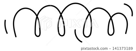 Chaotic line abstract pattern, wavy doodle thread vector background Chaotic line abstract pattern, wavy doodle thread vector background 141373189