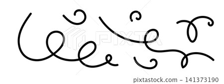 Chaotic line abstract pattern, wavy doodle thread vector background Chaotic line abstract pattern, wavy doodle thread vector background 141373190