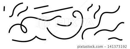 Chaotic line abstract pattern, wavy doodle thread vector background Chaotic line abstract pattern, wavy doodle thread vector background 141373192