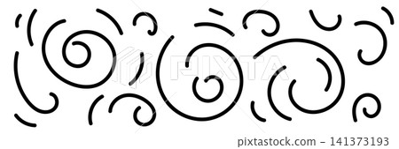 Chaotic line abstract pattern, wavy doodle thread vector background Chaotic line abstract pattern, wavy doodle thread vector background 141373193