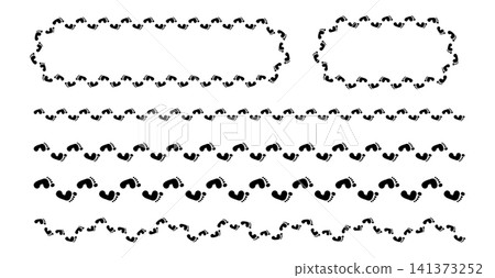 Bare foot print icon, man or woman or bare feet vector footprint silhouette Bare foot print icon, man or woman or bare feet vector footprint silhouette 141373252